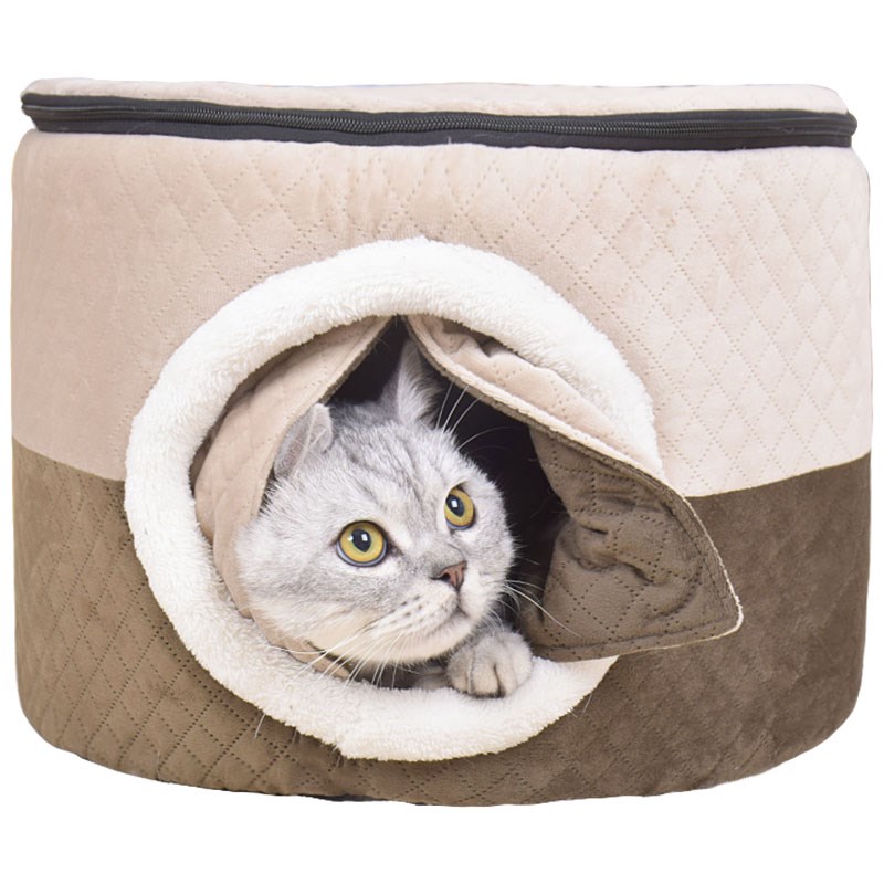 猫窝冬天保暖多猫封闭式猫房子四季通用大空间猫别墅家用室内猫屋