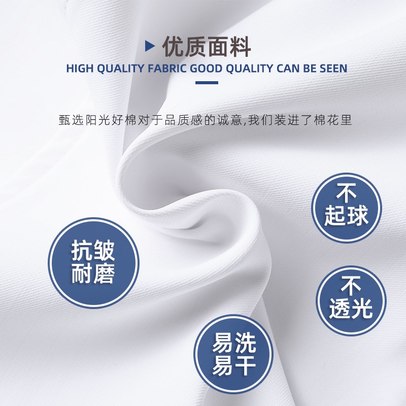 护士服立领圆领白大褂长袖娃娃领夏季套装短袖工作制服女医生白色