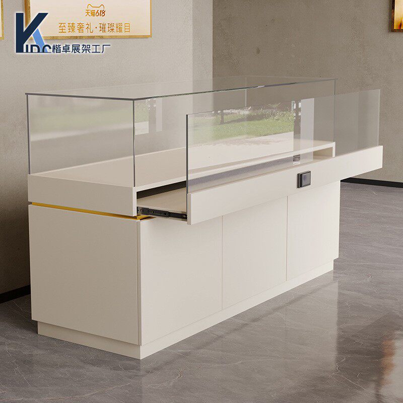 博物馆展柜瓷器精品木质展示柜古董珠宝首饰玻璃柜台产品展览柜台