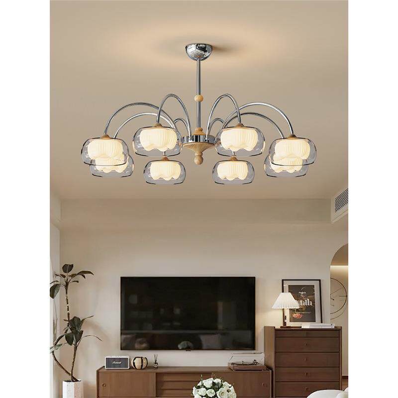 法式中古风客厅吊灯2026新款美式复古新中式高级书房餐厅主卧室灯