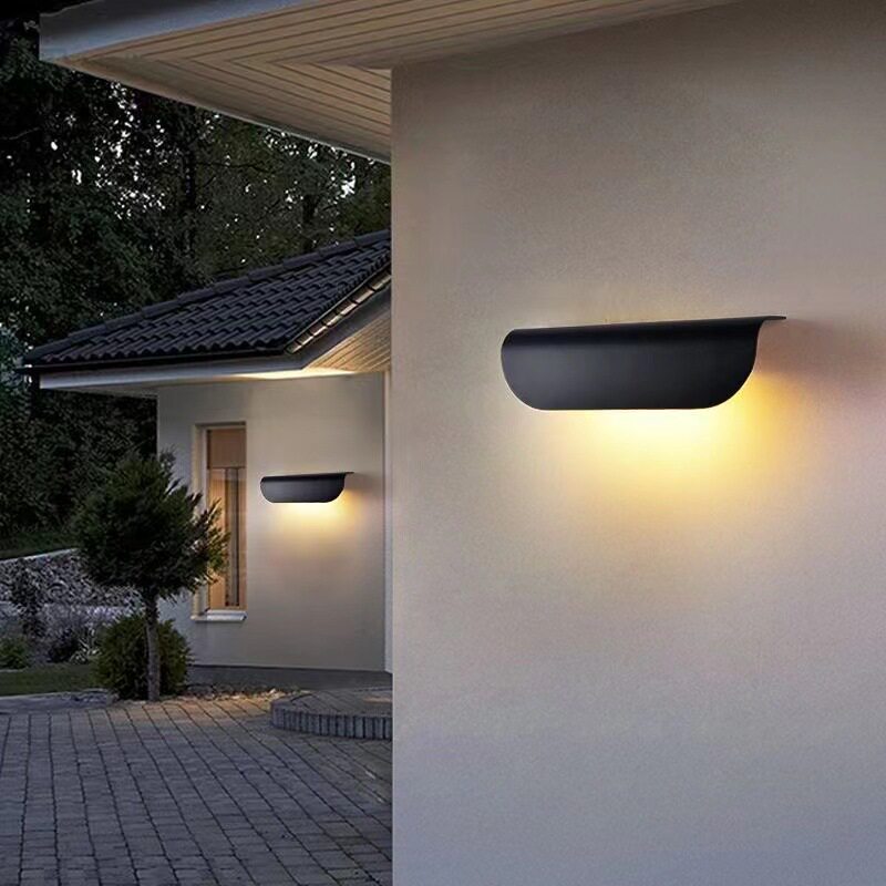 LED户外壁灯防水庭院阳台灯室外灯现代简约别墅水泥外墙灯露台灯