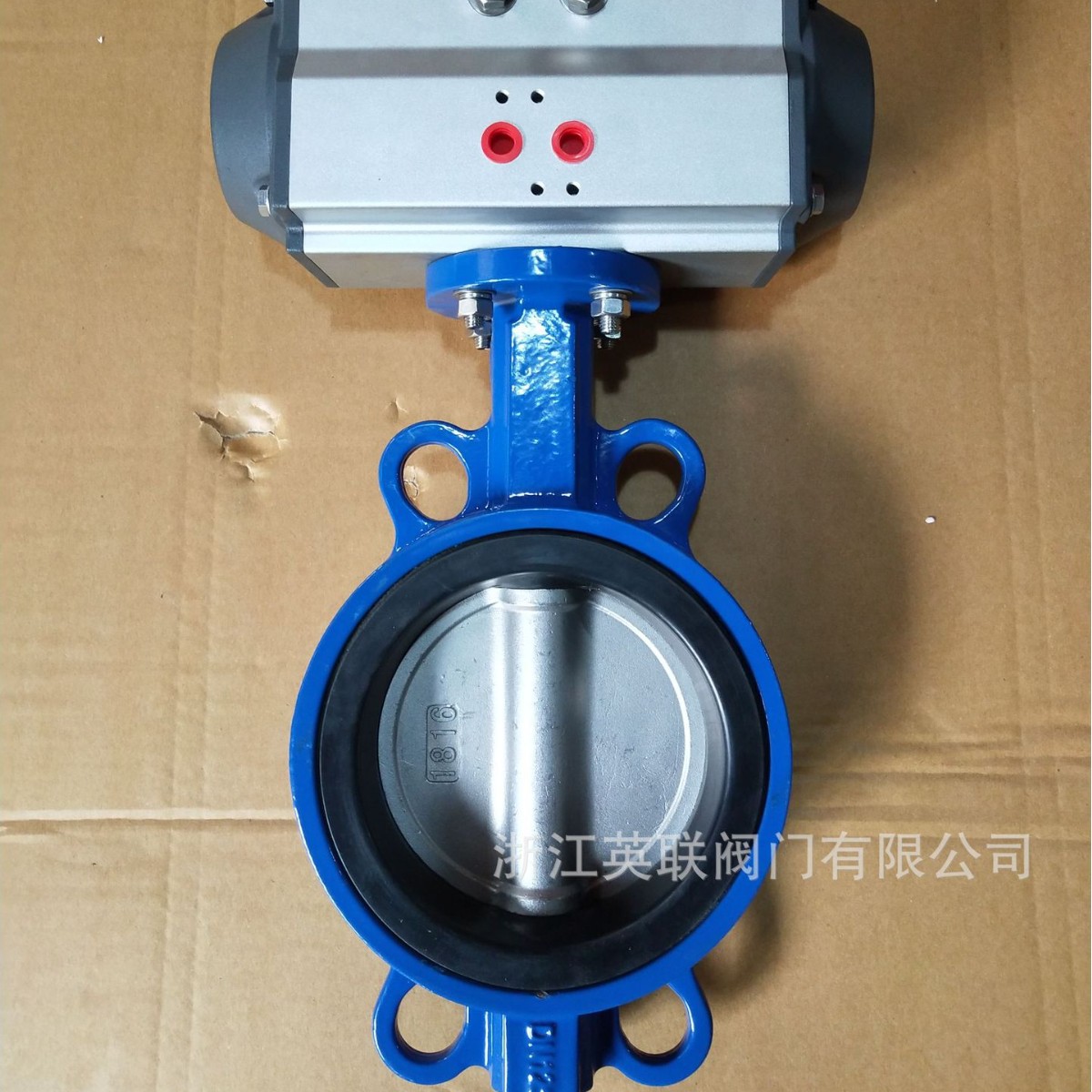 D671X/F气动对夹蝶阀 橡胶四氟对夹蝶阀 双作用单作用气动蝶阀