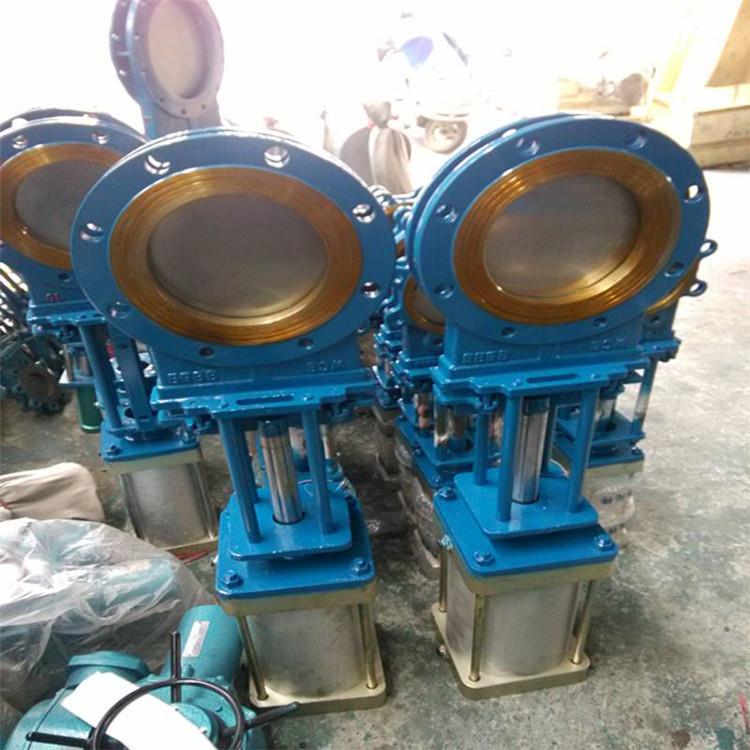 贵阳阀门PZ673H-10DN100电控气动刀闸阀