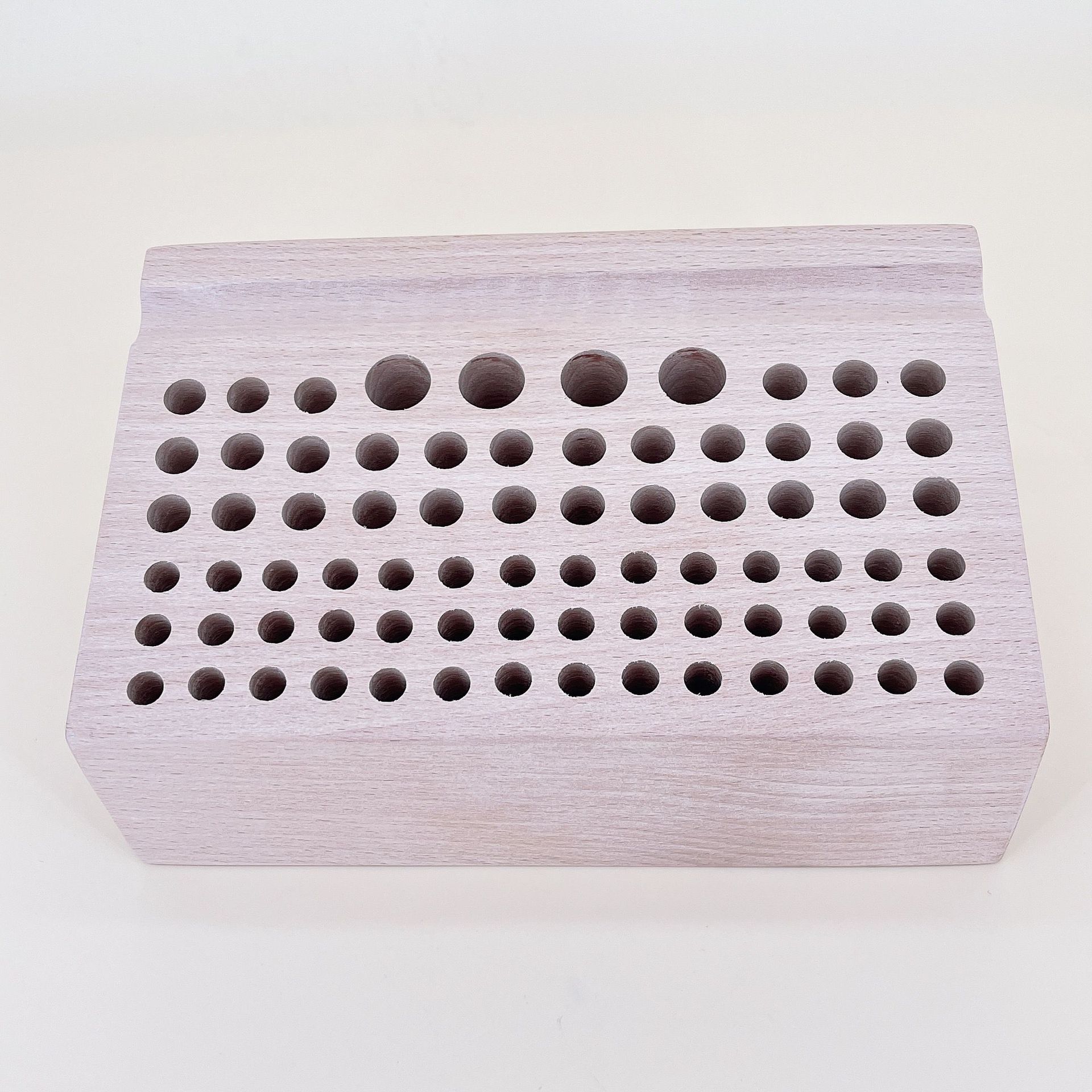 皮具工具收纳架工具架 榉木手工diy皮革皮雕实木收纳台斩冲工具箱