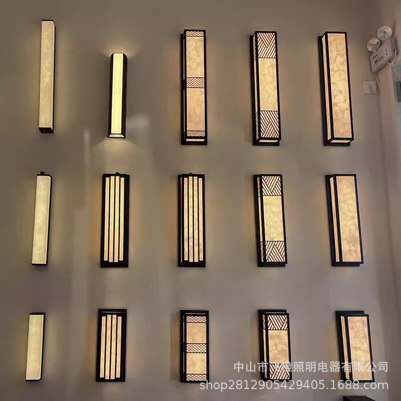 户外墻壁灯阳台灯防水别墅庭院灯led室外墙灯门口大门新中式壁灯