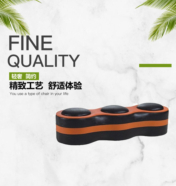 理发店发廊等候椅沙发电商出口美容美发用品接待区椅子发廊家具