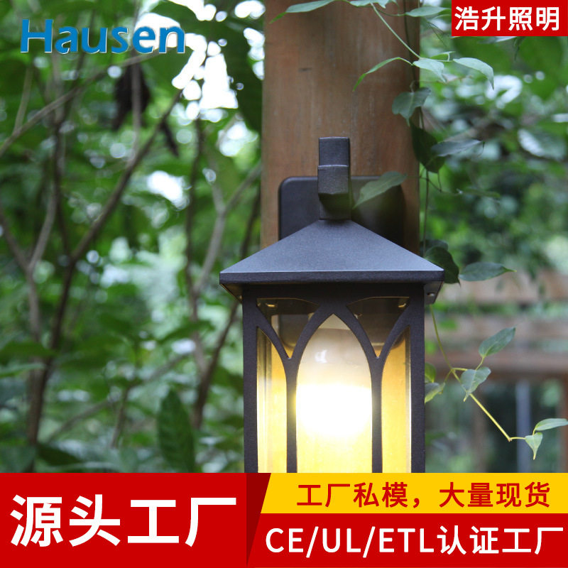 欧式简约户外壁灯防水室外壁灯LED庭院壁灯走廊过道灯室外阳台灯