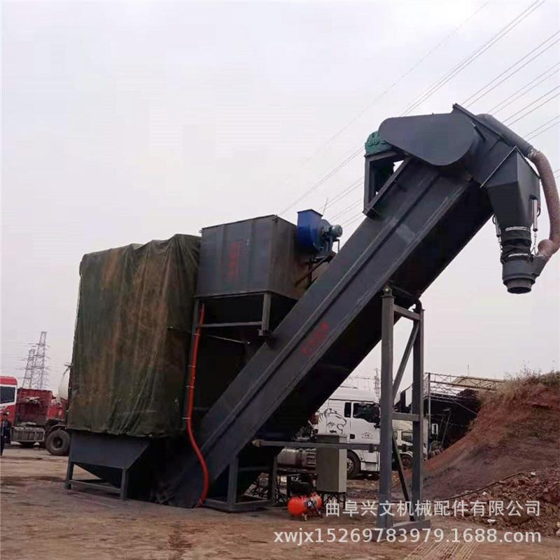 大型无扬尘集装箱卸灰机火车站箱装水泥粉卸车机矿粉输送机