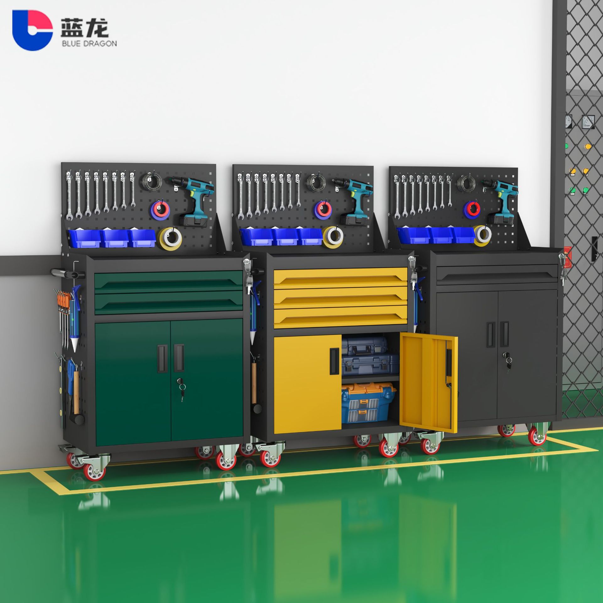 汽修工具车钳工车间用工具柜子多功能移动重型五金维修抽屉手推箱图片