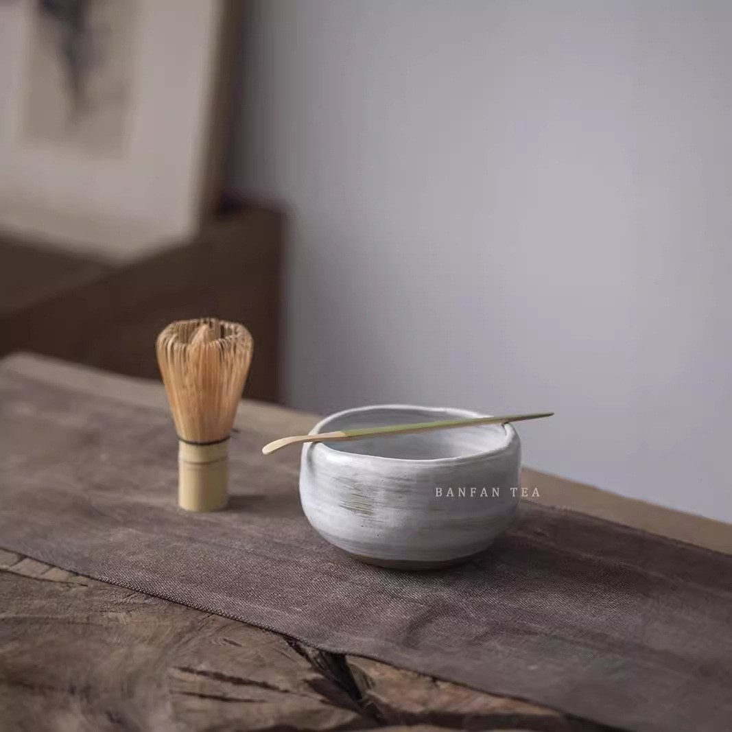 白色抹茶碗茶道零配复古日式打抹茶筅配件黑色茶洗建水小杯洗陶瓷