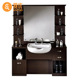 复古美发镜台一体理发店镜台发廊专用美发店镜子带洗头盆剪发镜子