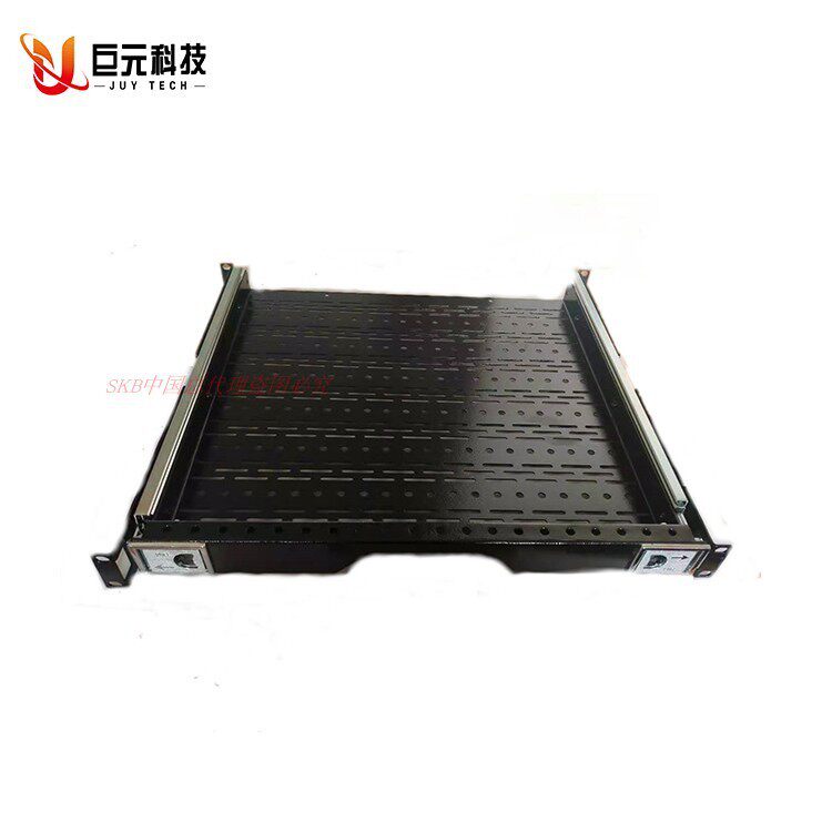 JUY 1U带锁网孔切换台铁抽屉托盘抽拉隔板键盘台SKB机架机柜配件
