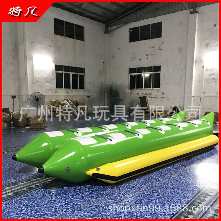 一件批发充气香蕉船雪地香蕉船水上飞鱼充气船游艇拖拉船水上皮划