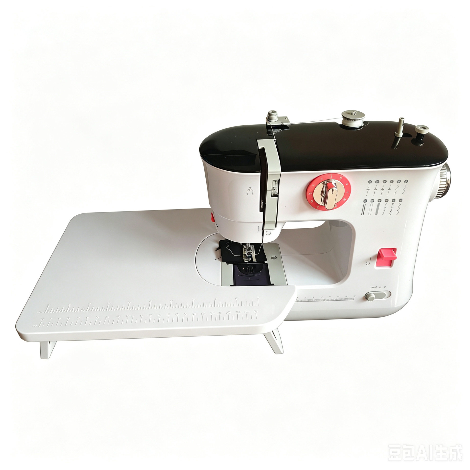 新品双针双线12种线迹锁边扣眼吃厚6层家用电动自动芳华519缝纫机