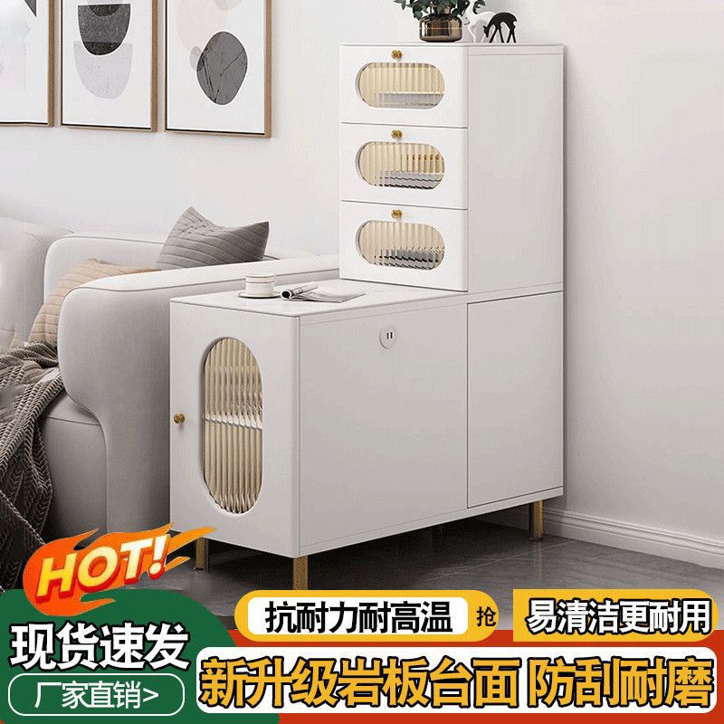沙发边柜茶桌客厅轻奢感侧边柜沙发旁置物架桌子可移动边几桌