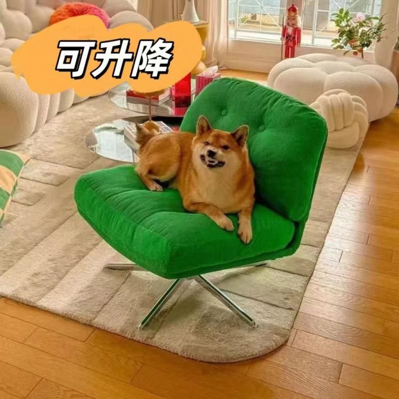 网红杜威沙发椅林格旋转单人休闲椅客厅阳台小户型设计师中古