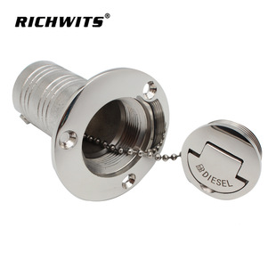 不锈钢316加油口 游艇油箱口 注水口 房车水舱盖 油舱盖船用五金