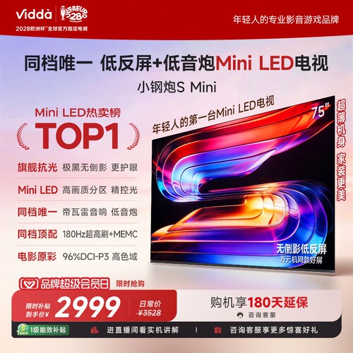 【新品】Vidda小钢炮SMini电视