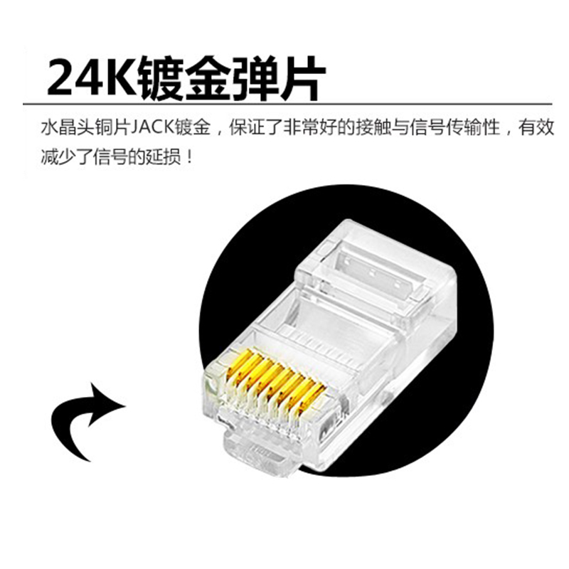 成品网线5类6六类家用千兆5m10m15m电脑网络宽带连接线20米纯铜
