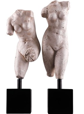 装饰摆件北欧残缺雕像复古雕塑艺术品客厅书房书柜创意家居装饰品