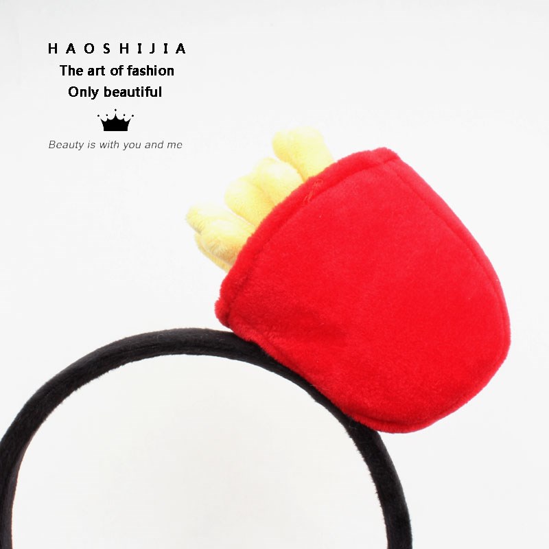 好饰佳 卡通薯条头饰可爱薯条发箍超萌m薯条发卡通码 薯你倾心