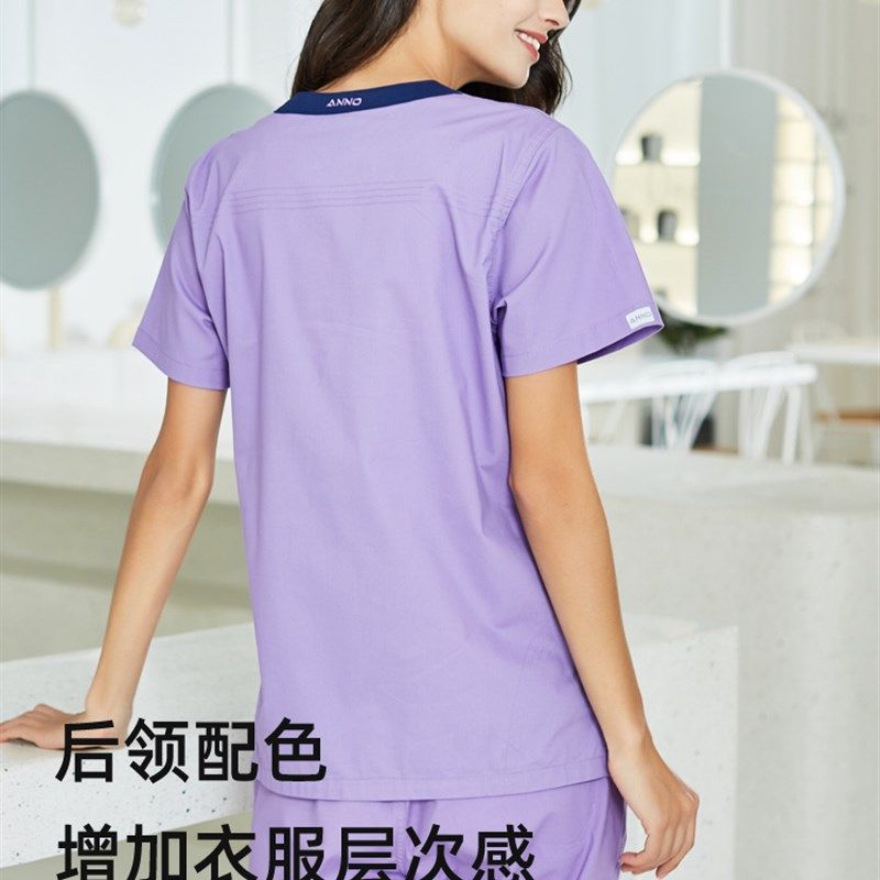 安诺手术服洗手衣医护弹力制服医生服护士服牙科手术室工作服女装