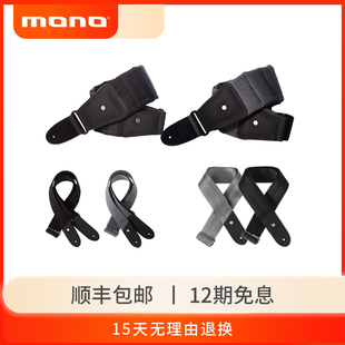 Strap 贝司贝斯通用 MONO吉他背带 加厚民谣木电吉他背带斜跨肩带