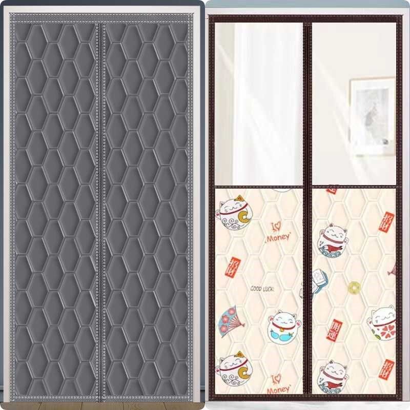 冬季棉门帘加厚家用空调保暖保温挡风防风密封隔断帘隔音防寒自吸,居家日用,纱窗/纱门,淘宝优惠券,粉丝福利购,淘宝优惠卷