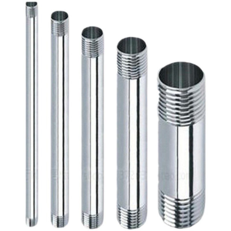 201/304不锈钢双外丝300mm圆管外丝加长延长双头丝管子外丝4分6分