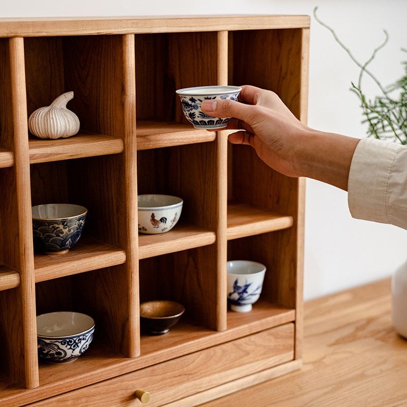 茶具多宝格实木博古架桌面收纳置物架展示柜茶壶摆放茶室茶杯架子,住宅家具,多宝格/博古架,淘宝优惠券,粉丝福利购,淘宝优惠卷