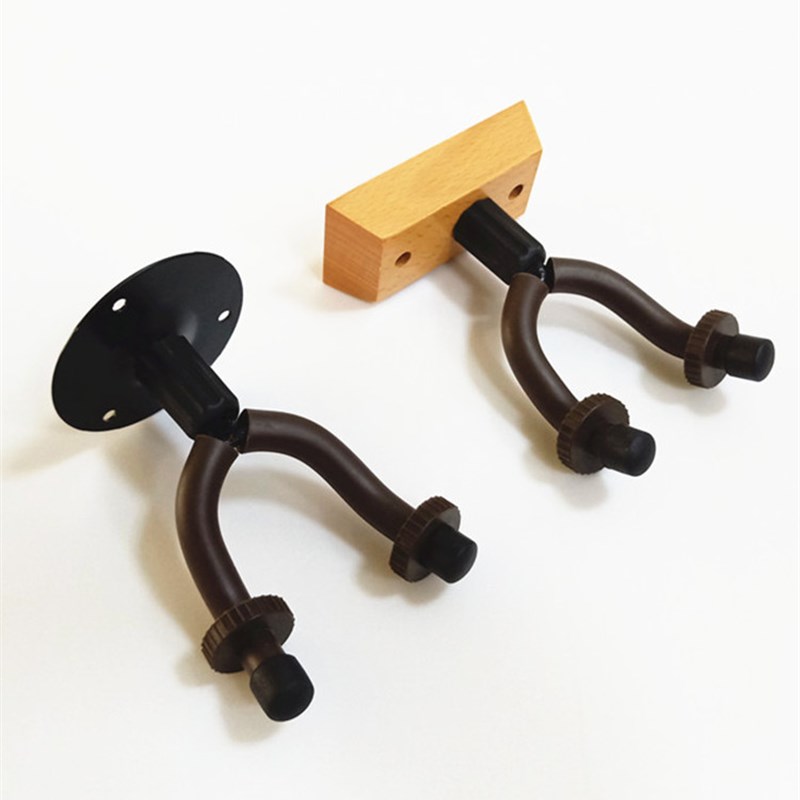 实木底座琵琶短挂钩 电木民谣吉他墙挂架 弦类乐器壁挂支架子打折