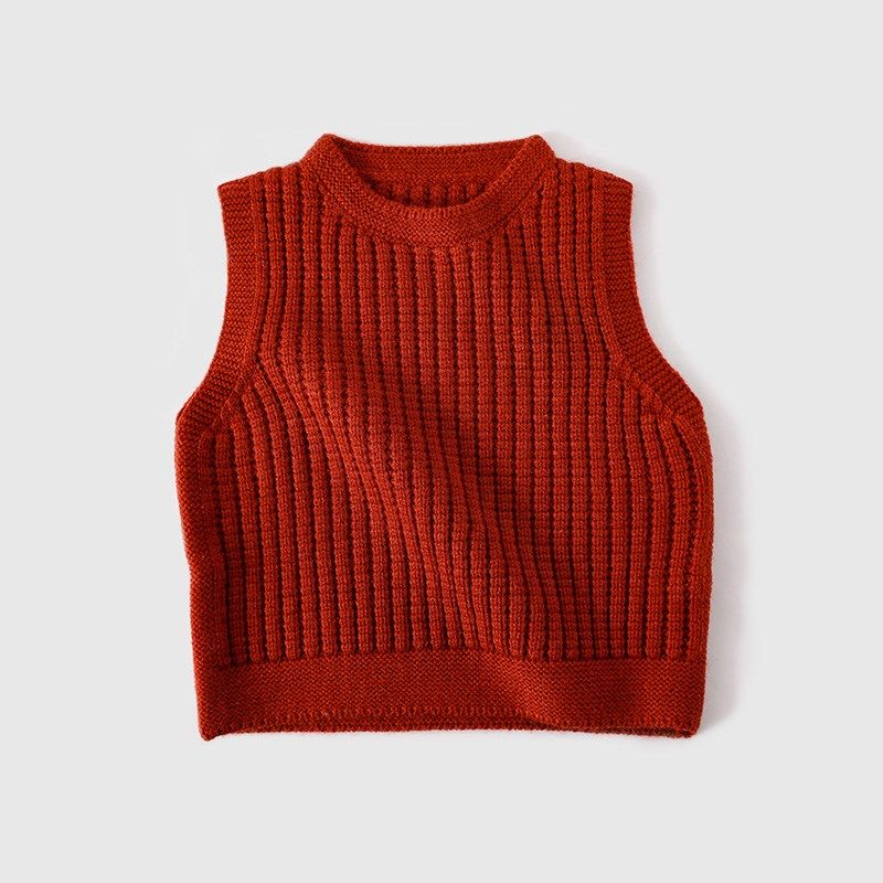 宝宝背心秋冬内穿儿童针织衫马甲毛衣女童2024新款红色男童红圆领,童装/婴儿装/亲子装,马甲,淘宝优惠券,粉丝福利购,淘宝优惠卷