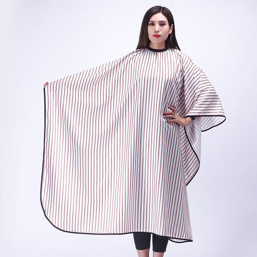 定制发廊专用成人理发衣理发围布发型师专用带袖剪发围布印字LOGO