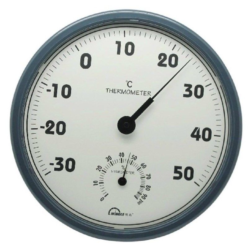 明高TH306室内温湿度计 家用办公温度计 30CM大表盘 高精度