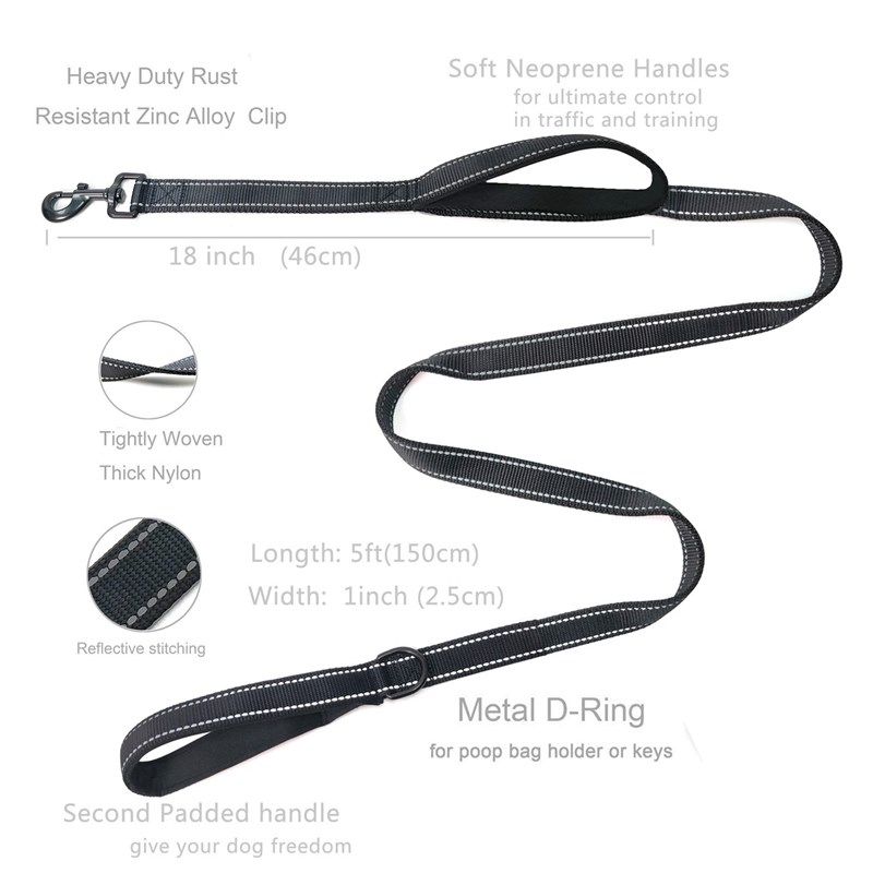 宠物用品双把手柄头牵引绳狗狗牵引大中型犬尼龙双层加厚反光狗绳,宠物/宠物食品及用品,猫牵引绳,淘宝优惠券,粉丝福利购,淘宝优惠卷