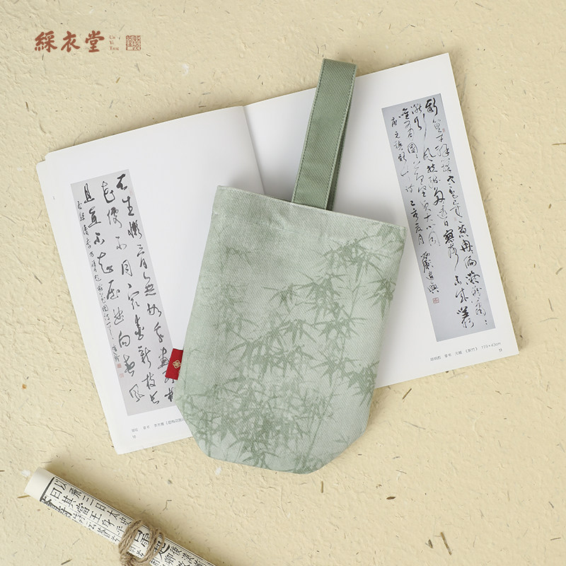 彩衣堂国风竹子手提包手拎袋遛弯包可携式水壶包女水杯雨伞收纳袋,节庆用品/礼品,文化创意包/袋,淘宝优惠券,粉丝福利购,淘宝优惠卷