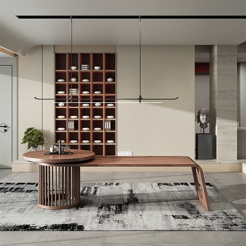 新中式茶桌椅组合禅意茶空间实木功夫泡茶台办公室喝茶桌茶室家具,住宅家具,家用茶台/茶桌,淘宝优惠券,粉丝福利购,淘宝优惠卷