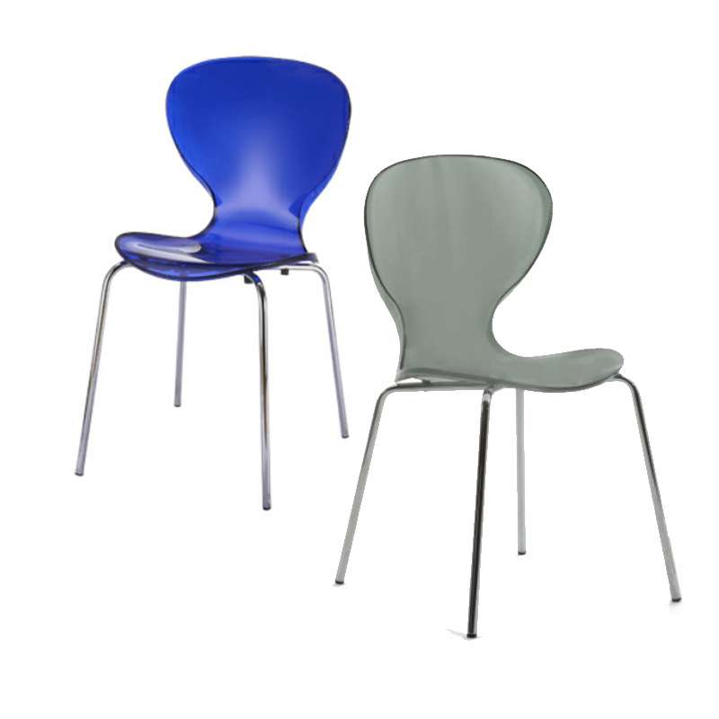 北欧透明餐椅简约铁艺水晶椅亚克力凳子 网红ins创意家用靠背椅子