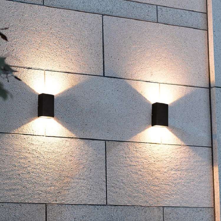 户外壁灯LED双头壁灯户外简约室外墙照明 别墅大门过道阳台防潮灯