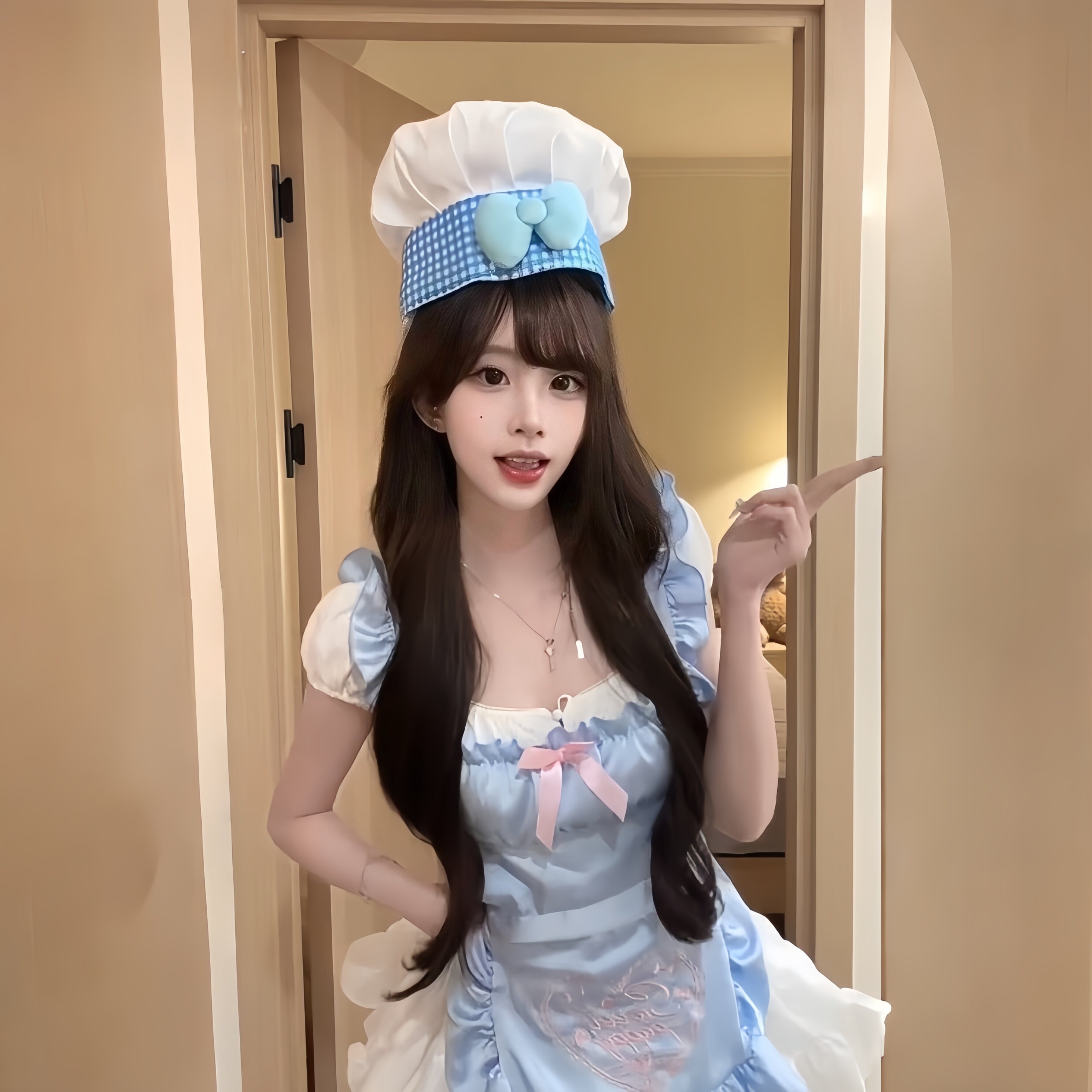 万圣小厨娘cos服装节日氛围感拍照出片道具角色扮演女仆制服套装