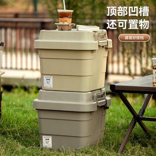 户外露营收e纳箱野营野餐露营箱子汽车车载后备箱整理箱家用储物