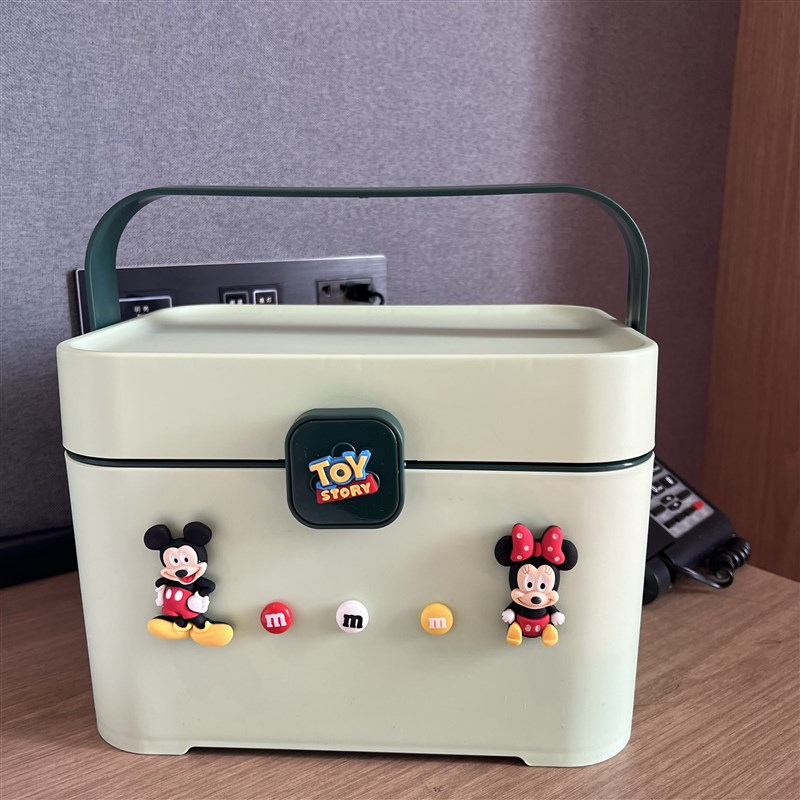 卡通大容量多层医药箱家用药箱儿童家用药退烧贴T收纳盒可手提箱