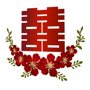 结婚沙发背景墙装饰婚房客厅布置男方卧G室女ins风新房大喜字套装