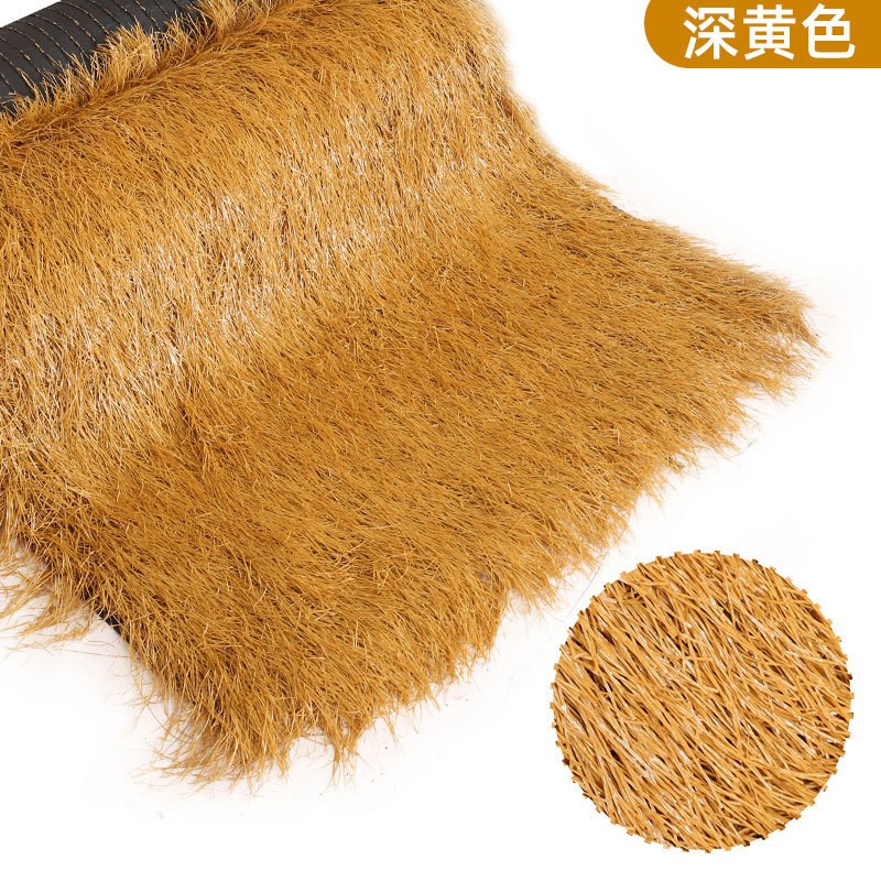 彷真茅草地毯式塑料毛草农家乐景区铁皮屋顶稻草凉U亭庭院装饰隔