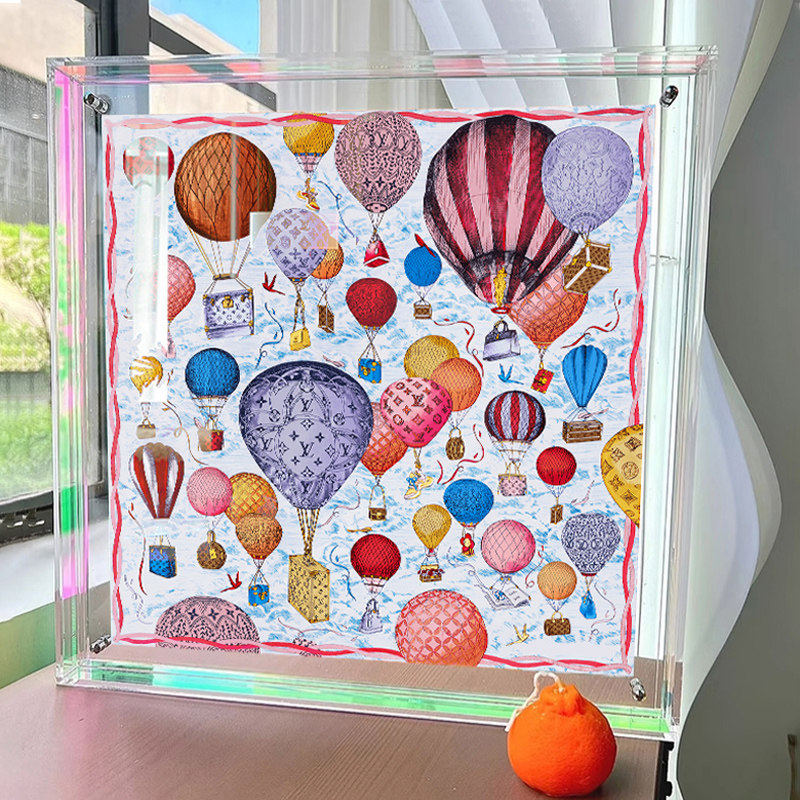 丝巾挂画轻奢高级感亚克力客厅装饰画多巴胺软装卧室床头气球壁画,家居饰品,现代装饰画,淘宝优惠券,粉丝福利购,淘宝优惠卷