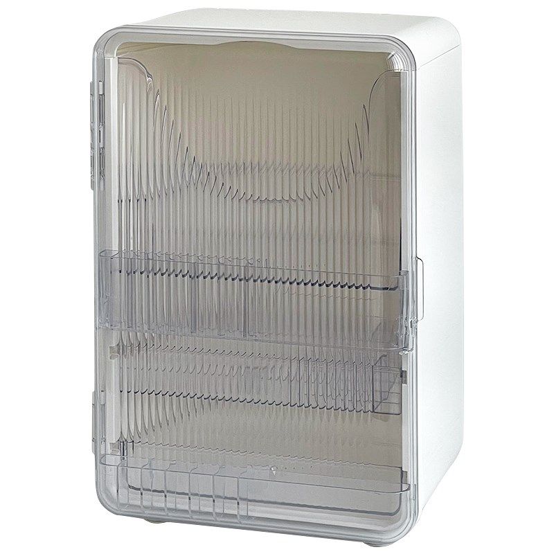 桌面化妆品收纳盒护肤品大容量防尘收纳箱梳妆台S口红化妆刷置物,收纳整理,桌面收纳盒,淘宝优惠券,粉丝福利购,淘宝优惠卷