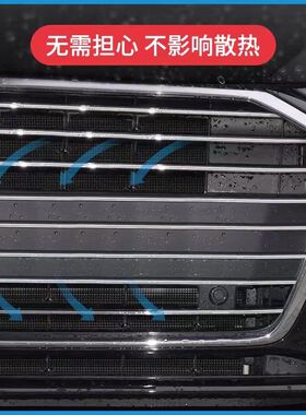 沃尔沃22款XC6i0S60/S90XC90V90水箱防虫网中网冷凝器汽车挡杨棉