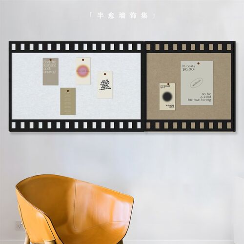 创意组合毛毡板照片墙p背景板软木墙板墙面展示板挂墙留言板主题