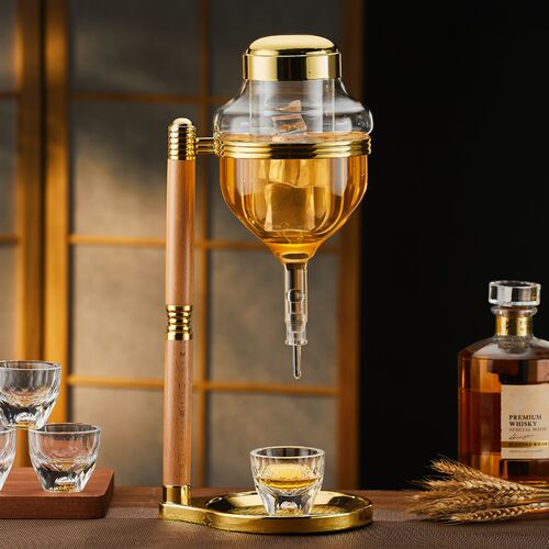 红酒冰酒器红酒杯子o套装醒酒器分酒器日式顶针冰酒器轻奢高档家