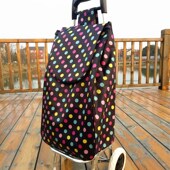 买菜车小拉车买菜神器拉杆车小推车老年人超市购物包W家用便携折